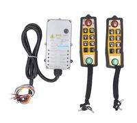 Oumefar Wireless Crane Remote Control Kit Dual Handles Quick Response for Overhead Crane, NC Machine, Coal Mine Machinery DC24V