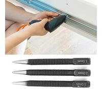 Oumefar Wood Marking Tool Center Punch Set for Steel Drilling Positioning, 3 Pcs Marking Punch for Woodworking Craftsmen