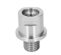 Oumefar Woodworking Lathe Headstock Spindle Adapter Durable Alloy Steel Male 1in 8TPI Female 3/4in 10TPI for Efficient Work on Wood Lathe