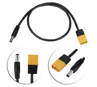 Oumefar XT60 High Temperature Resistance Insulation Male Bullet Connector to Male DC 5.5 x 2.5mm DC5525 Power Cable for TS100 Soldering Iron Outdoor Field Repairing