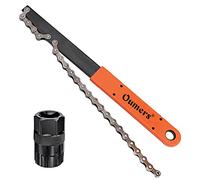 Oumers Bike Cassette Removal Tool Kit, Cassette Lockring Tool & Chain Whip for 7-11 Speed Road and Mountain Bikes