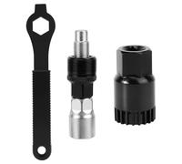 Oumers Bike Crank Extractor and Bottom Bracket Remover with 16mm Spanner Wrench, Bicycle Crank Removal Tool Crank Puller Tool-Bike Crank Arm Remover Spanner Repair Tools Kit