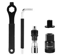 Oumers Bike Crank Puller, Bike Crank Arm Remover,Bottom Bracket Remover,Allen Key Wrench,Square Head with Auxiliary Wrench, Bicycle Crank Extractor Tool Crankset Arm Extractor Repair Tool Set