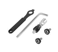Oumers Bike Crank Puller Tools, Bike Bottom Bracket Remover for Pulling Square Taper Cranks and Spline Crank Removal with 8mm Allen Wrench and hex head crank arm Bolts