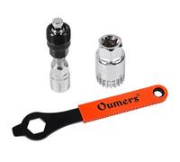 Oumers Bike Crank Removal Tool, Crank Puller with 16mm Spanner & Bottom Bracket Tool for Square Taper Crankset