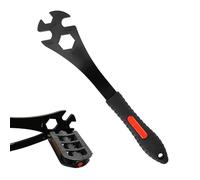 Oumers Bike Pedal Wrench, Bicycle Pedal Removal Tool Spanner with 323mm Extra Long Handle Multifunctional 15mm 16mm Pedal Removal Wrench and 24mm Hexagon Hole for Bike Maintenance & Repair