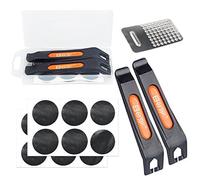 Oumers Bike Puncture Repair Set, Bicycle Inner Tube Repair Kits Bicycle Levers Tyre Patches Rasp Tool for All Inflatable Inner Tubes in Road Emergency