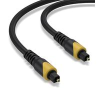Oumida 1M/3.3FT Optical Cable, Gold Plate Digital Toslink Cable, Spdif Cord Extension,Plug Fiber Optic Cord Available for Soundbar to TV, Home Theater or Game Console
