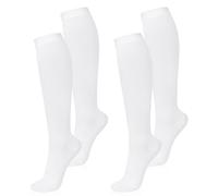 Oumida 2 Pairs Compression Socks for Women and Men, 15-20 mmhg Support Socks Stockings for Swelling, Running, Flight, Nurse, Flight