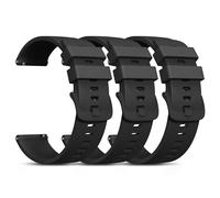 Oumida 3 Pack Quick Release Watch Straps Width 18mm Watch Straps for Men Women, Soft Silicone Replacement Sport Replacement Wristbands