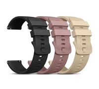 Oumida 3 Pack Quick Release Watch Straps Width 18mm Watch Straps for Men Women, Soft Silicone Replacement Sport Replacement Wristbands