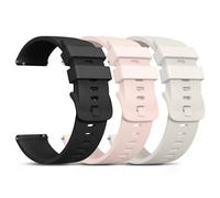 Oumida 3 Pack Quick Release Watch Straps Width 18mm Watch Straps for Men Women, Soft Silicone Replacement Sport Replacement Wristbands