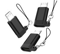 Oumida Micro USB to USB C Adapter 3 Pack Type C Female to Micro B Male Converter QC 3.0 Data Transfer Compatible with PS4 Xbox Game controller Spaker Driving Recorder Huawei Play Galaxy S7