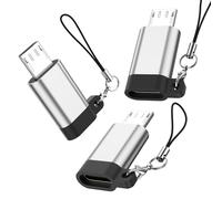 Oumida Micro USB to USB C Adapter 3 Pack Type C Female to Micro B Male Converter QC 3.0 Data Transfer Compatible with PS4 Xbox Game controller Spaker Driving Recorder Huawei Play Galaxy S7