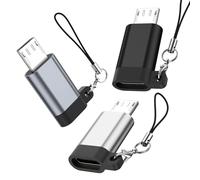 Oumida Micro USB to USB C Adapter 3 Pack Type C Female to Micro B Male Converter QC 3.0 Data Transfer Compatible with PS4 Xbox Game controller Spaker Driving Recorder Huawei Play Galaxy S7