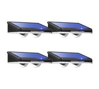 Oumida Solar Fence Lights Wall Lights 4 Pack RGB 6 Colors 8 Modes (4 Pack)
