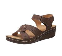 OUMSHBI Sandals For Women Wide Feet Orthopedic Adjustable Buckle Slippers Sandals Toe Post Lightweight Beach Shoes Arch Support Durable Footwear Regular Fit Outdoor Walking Sandal