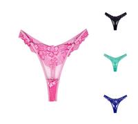 OUMSHBI Women'S G-Strings Thongs Tangas Lace Floral Knit Sheer Briefs For Women See Through Panties Lightweight And Breathable Womens Panties All Day Wear Full Briefs Pink