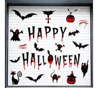 OuMuaMua 30 Pack Halloween Garage Door Decoration Magnets, Magnetic Bats Witches Ghost Halloween Deorations forar Fridge, Garage Door