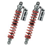 Oumurs Adjustable 410mm Front Air Shock Absorbers, CNC Machining Process, Fit for Honda Sportrax TRX400EX 1999-2008, TRX450ER 2006-2014, TRX450R 2006-2012 ATV (1 Pair, Red)