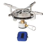 Ounfhtrttk 1PCS Outdoor Camping Gas Stove Mini Gas Burner with Storage Bag Portable Cooking Stove Adjustable for Hiking Climbing