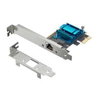 Ounfhtrttk 2.5G PCI-E Gigabit Network Card PCI-E Gigabit Network Card RTL8125B Chip 100/1000Mbps 2.5Gbps Ethernet Gigabit Wired LAN Controller Adapter