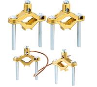 Ounfhtrttk 2 Piece Electrical Grounding Clamp Water Heater Bonding Kit 1/2 Inch-1 Inch Die Cast Ground Clamp