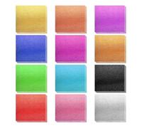 Ounfhtrttk 240 Sheets GoldLeaf Sheets 12 Colors Gold FoilLeaf Multi-Color Imitation GoldLeaf Paper for Art Decoration, Painting