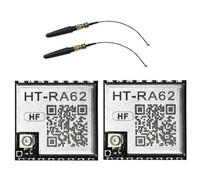 Ounfhtrttk 2Pc HT-RA62 LoRa Series Module with Antenna 868-915MHz SX1262 Low Power Consumption Spread Spectrum Communication Module