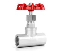 Ounfhtrttk 3/4" NPT Stainless Steel B-Type Globe Valve, Adjust- Rate Heavy Duty Threaded Manual Rotary Sluice Shut-Off Valve