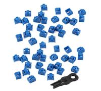 Ounfhtrttk 300Pcs Blue RJ45 Port Ethernet LAN Hub Anti Dust Cover Plug Cap Blockout Protector with Proprietary Lock and Key
