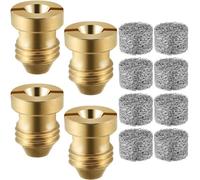 Ounfhtrttk 4 Pieces 1.1 mm Foam Cannon Orifice Nozzle 8 Pieces Foam Maker High Replacement Thread Nozzle 3000 PSI