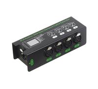 Ounfhtrttk 4CH 3 Pin Audio/over Network Cable Extender DMX512 Network Signal Extender XLR to RJ45 Ethernet Adapter XLR-Female