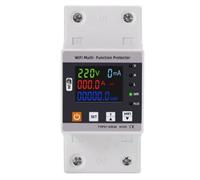 Ounfhtrttk 63A TUYA WiFi Smart Earth Leakage Over Under Voltage Protector Relay Circuit Breaker Power KWh Meter