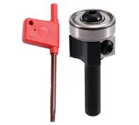 Ounfhtrttk 8mm Double Edge Milling Cutter with Bearing Flush Trim Router Bit for Woodworking Hand Making Drawer Tool 8x22x12mm