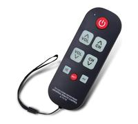 Ounfhtrttk A-TV10 TV Remote for Seniors Universal Controller Simple Waterproof Remote Control with LED Light for All TV Models