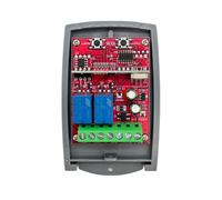 Ounfhtrttk AC/DC9V-24V Universal 2-Channel Controller Gate Sliding Door Opener for Electric Rolling Garage Gate Door Remote Control