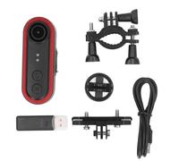 Ounfhtrttk Bike Rear View Camera 3500mAh Battery IPX6 Waterproof Design 150° Wide Angle for Night Riding Light Loop Recording Functionality