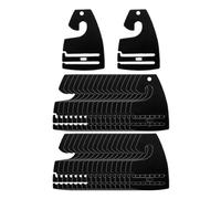 Ounfhtrttk Black Plastic Neck Tie Holders 100 Pcs, Tie Hangers for Men Retail for Display, Necktie Hooks for Men'S Closet