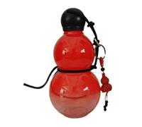 Ounfhtrttk Chinese Retro-Inspired Gourd Bottle 800ML Gourd Water Bottle Large Capacity Water Bottle Gourd Travel Water Bottle for Gym Red