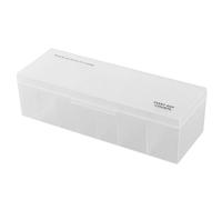 Ounfhtrttk Cord Storage Box - Size Partition Charger Cord Organizer Box,Covered Design Cable Management Safe Box for Desk Organizer