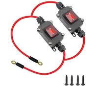 Ounfhtrttk DC12V Inline Switch DC Waterproof Inline Switchs 25A with On/Off Quick Connect/Disconnect