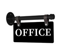 Ounfhtrttk Door Sign Sign for Door Wall-Mounted Sign for Wall Outdoor Double-Sided Metal Hanging Business Signs for Hallway, Church, School, Hotel,Farmhouse