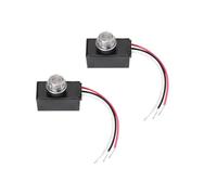 Ounfhtrttk Dusk to Dawn Photocell 2Pcs Hard-Wired Post Eye Light Control Sensor, 100-277V Auto On/Off, Outdoor Waterproof