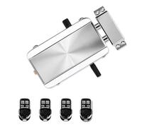 Ounfhtrttk Electronic Door Lock, Smart Wireless Anti-Theft Home Security Door Lock Access Control System with 4 Remote Controls