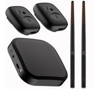 Ounfhtrttk Electronic Virtual Air Drum Set Portable Professional Virtual Air Drum Drumsticks Pedals for Beginners Children Adults
