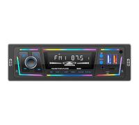 Ounfhtrttk FM/AM Remote Control Car Radio Bluetooth RDS with Type C Charging Port, 2 USB, AUX, SD, MP3 Player, /EQ