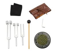 Ounfhtrttk For Sound Therapy Tuning Fork Set-for Chakra Wellness, Yoga& Meditation-3 Pieces(128hz, 256hz, 512hz) 1