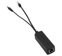 Ounfhtrttk Gigabit Mini PoE Splitter 10/100Mbps POE Splitter DC Output 12V Power over Ethernet IEEE 802.3af for IP Came Black