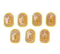 Ounfhtrttk Glow in the Dark LED Bare Chip Intelligent NFC Flash Nail Sticker 7pcs LED Nail Lamp